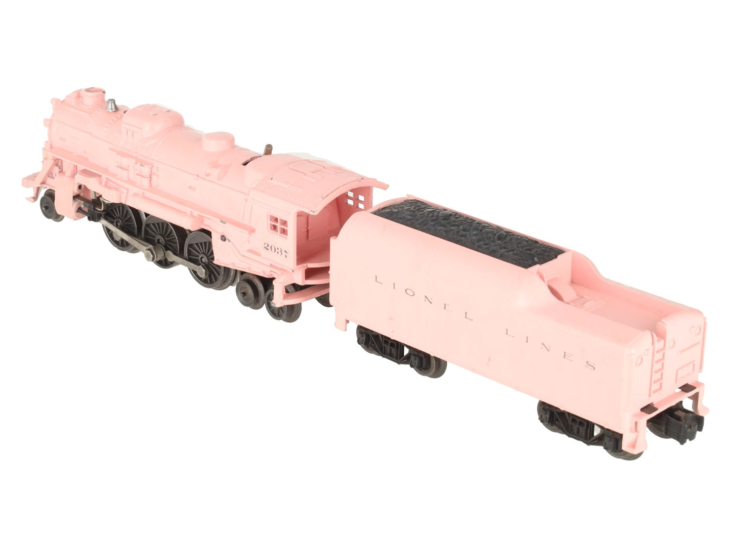 Lionel 2037-500 Vintage O Girls 2-6-4 Pink Steam Locomotive and Tender VG
