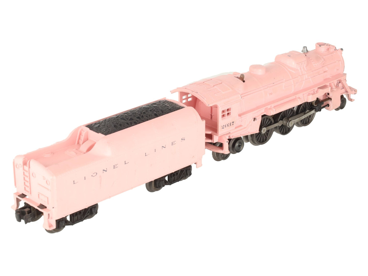Lionel 2037-500 Vintage O Girls 2-6-4 Pink Steam Locomotive and Tender VG