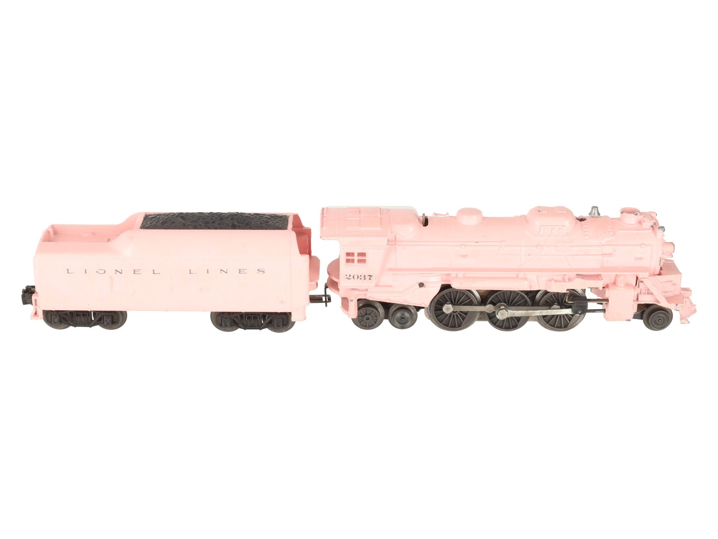 Lionel 2037-500 Vintage O Girls 2-6-4 Pink Steam Locomotive and Tender VG