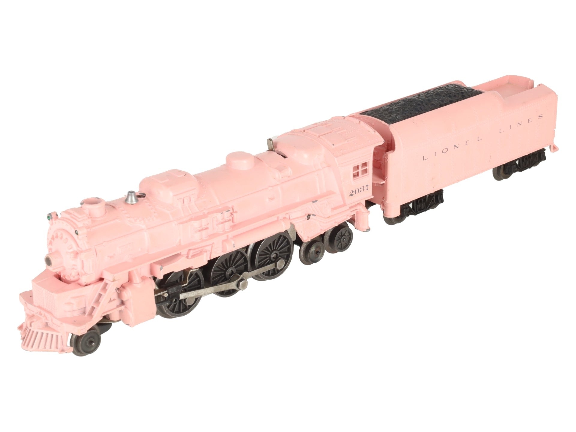 Lionel 2037-500 Vintage O Girls 2-6-4 Pink Steam Locomotive and Tender VG
