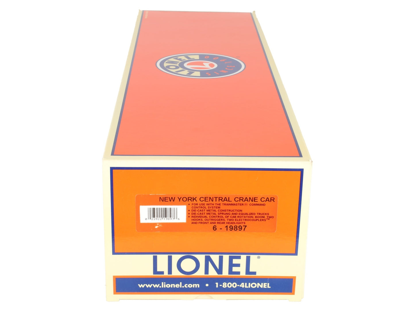 Lionel 6-19897 O Gauge New York Central TMCC Operating Crane Car #X-13 EX/Box