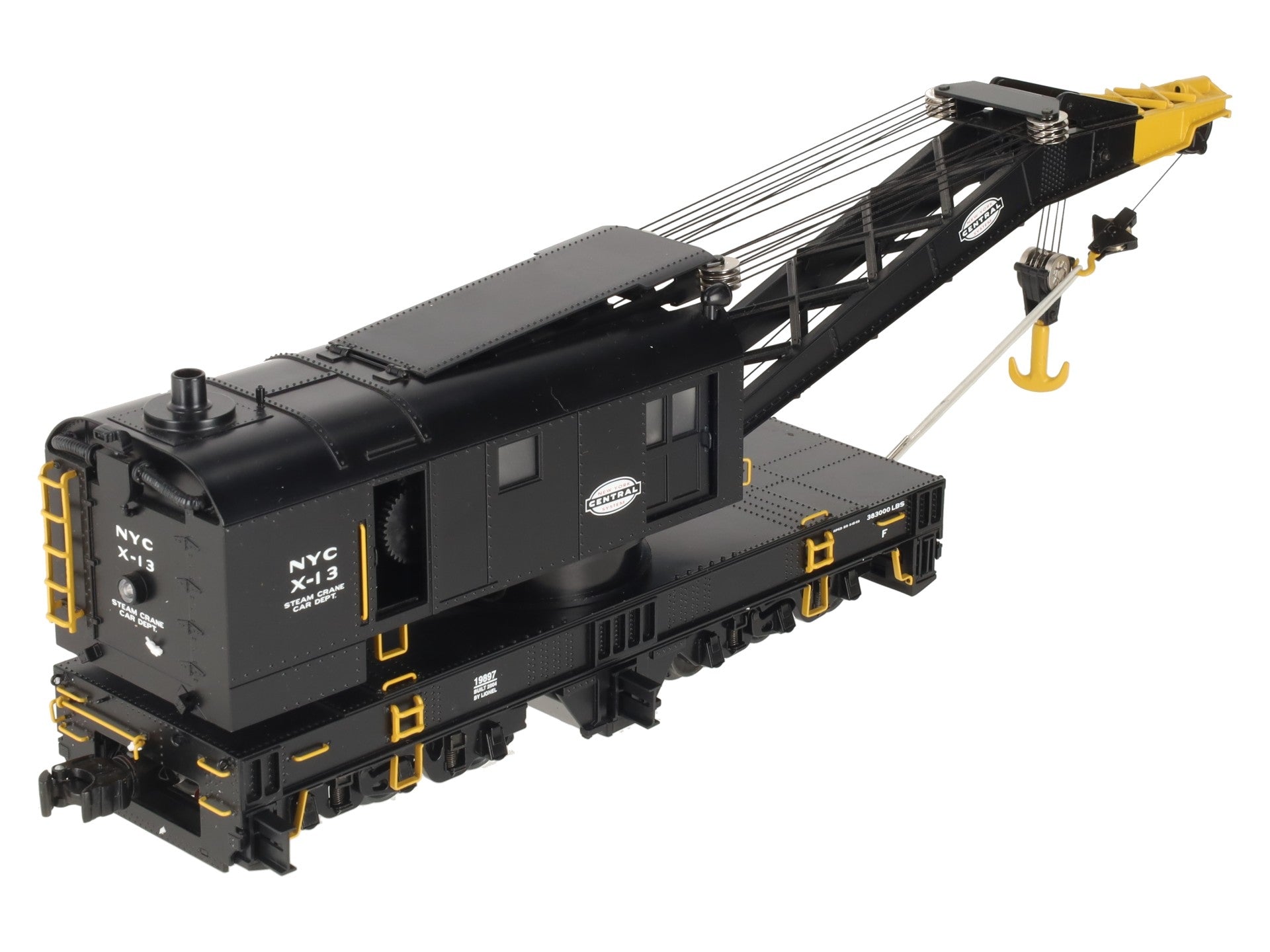 Lionel 6-19897 O Gauge New York Central TMCC Operating Crane Car #X-13 EX/Box