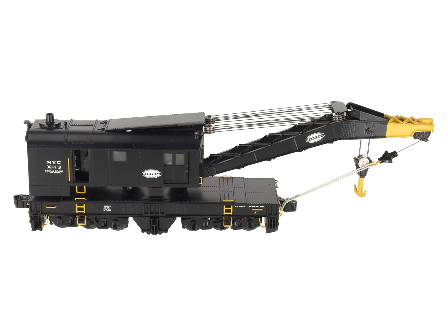 Lionel 6-19897 O Gauge New York Central TMCC Operating Crane Car #X-13 EX/Box