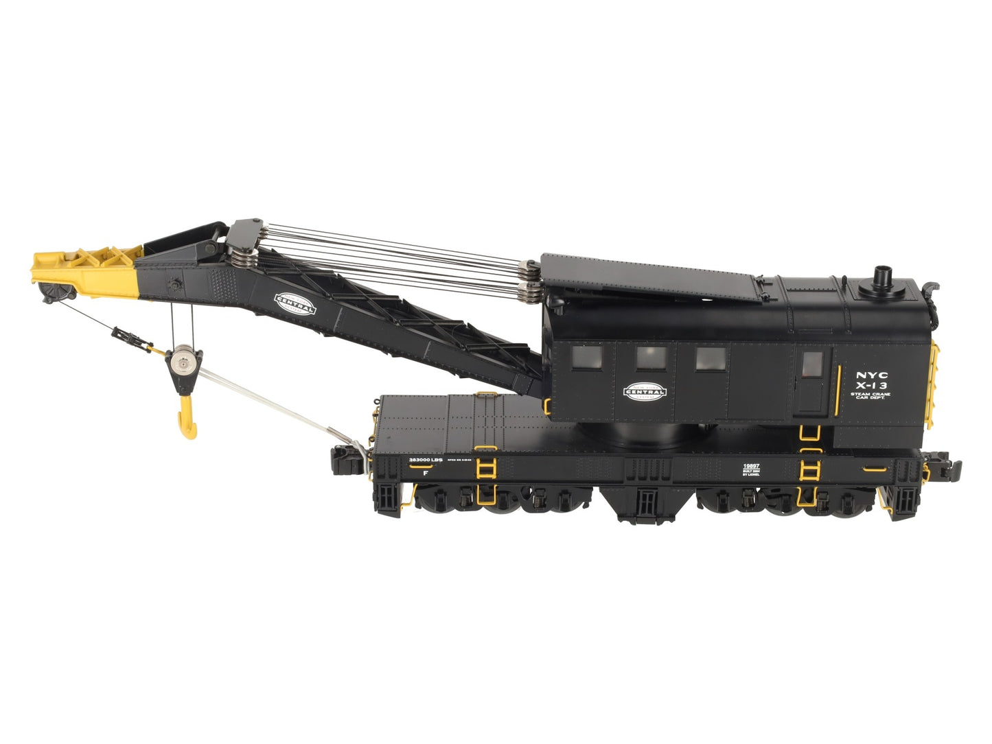 Lionel 6-19897 O Gauge New York Central TMCC Operating Crane Car #X-13 EX/Box