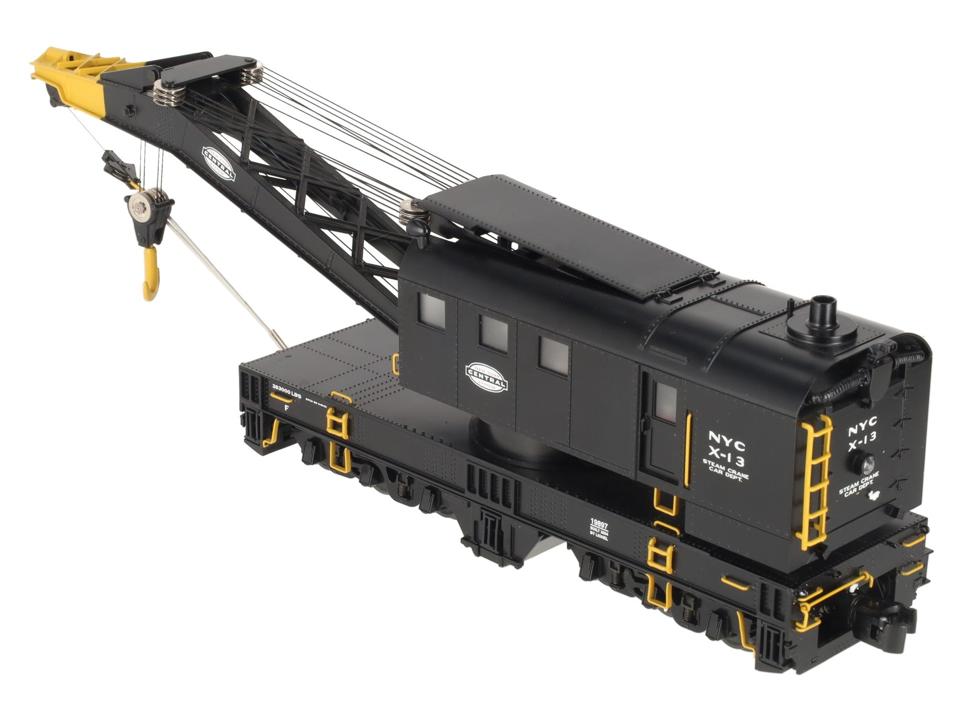 Lionel 6-19897 O Gauge New York Central TMCC Operating Crane Car #X-13 EX/Box