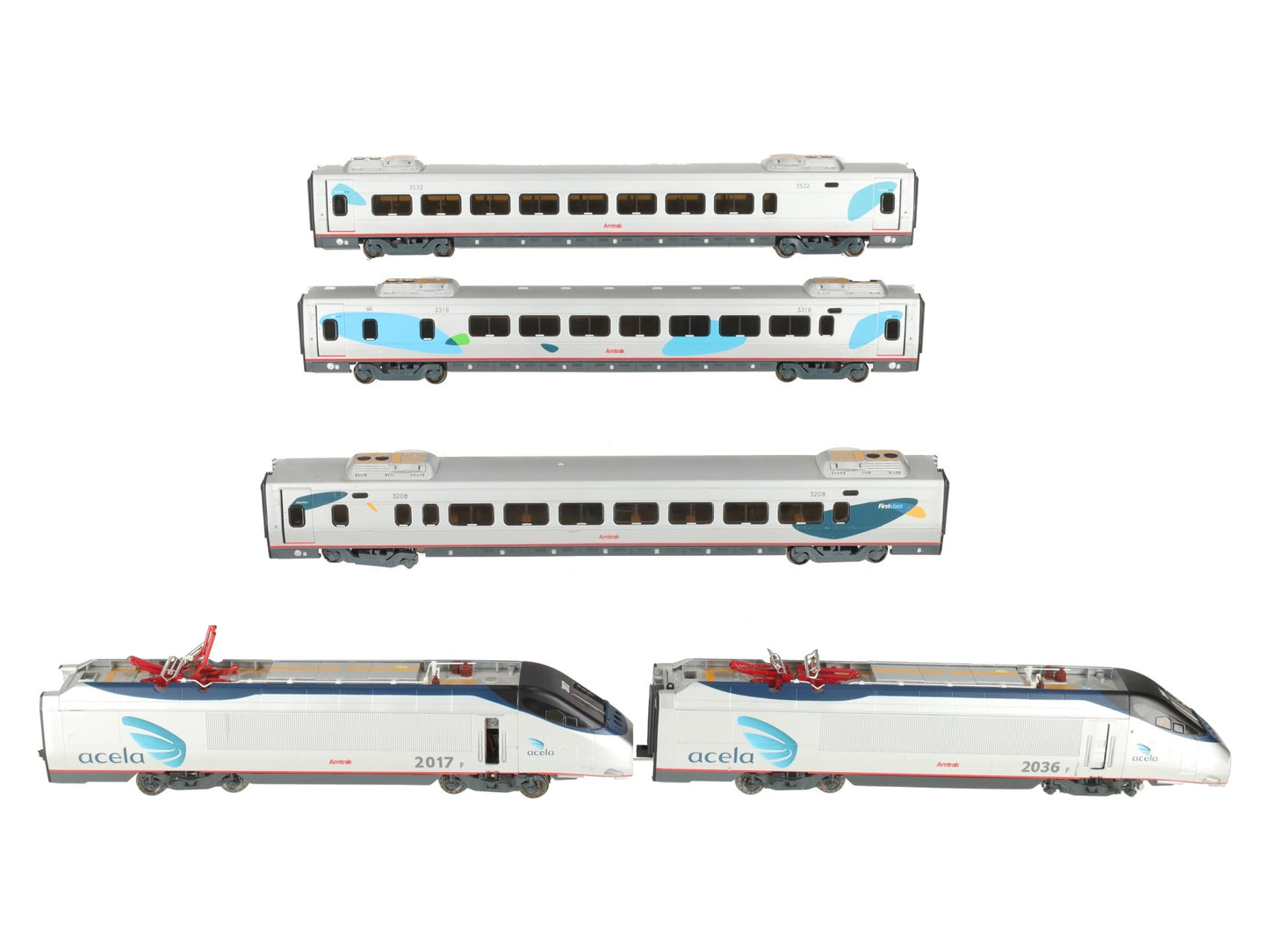 Bachmann 01202 HO Scale Amtrak "Acela" Express High-Speed Electric Train Set EX
