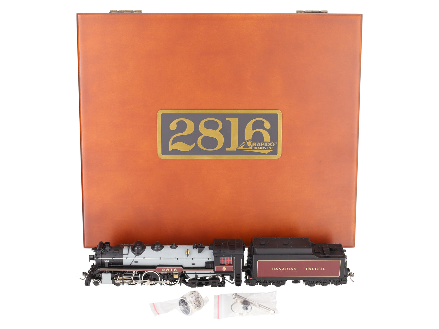 Rapido Trains 601516 HO CP H1b 4-6-4 Hudson Steam Locomotive DCC/Sound #2816 EX/Box