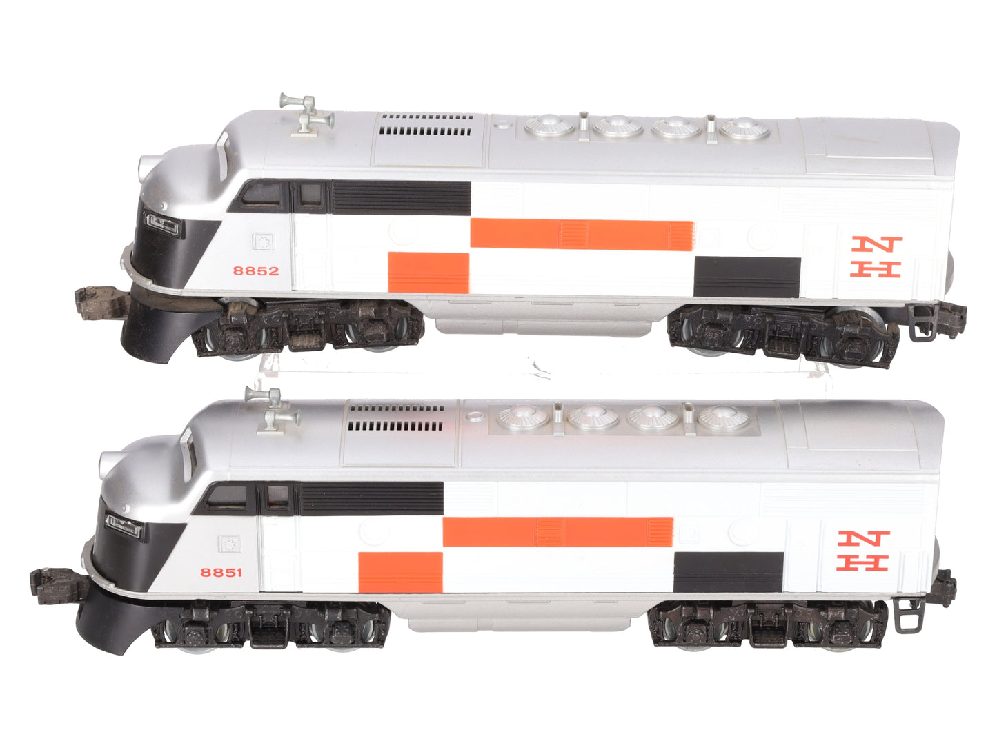 Lionel 6-8851 O Gauge New Haven F3 AA Diesel Locomotive Set #8851/8852 EX/Box