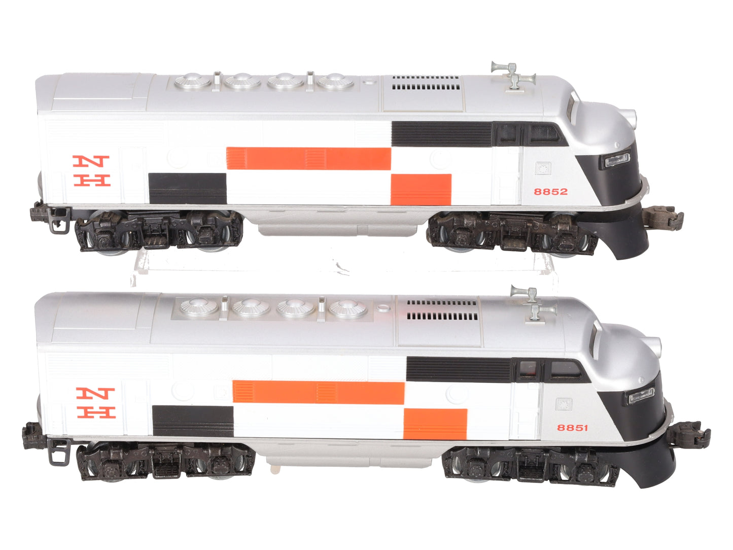 Lionel 6-8851 O Gauge New Haven F3 AA Diesel Locomotive Set #8851/8852 EX/Box