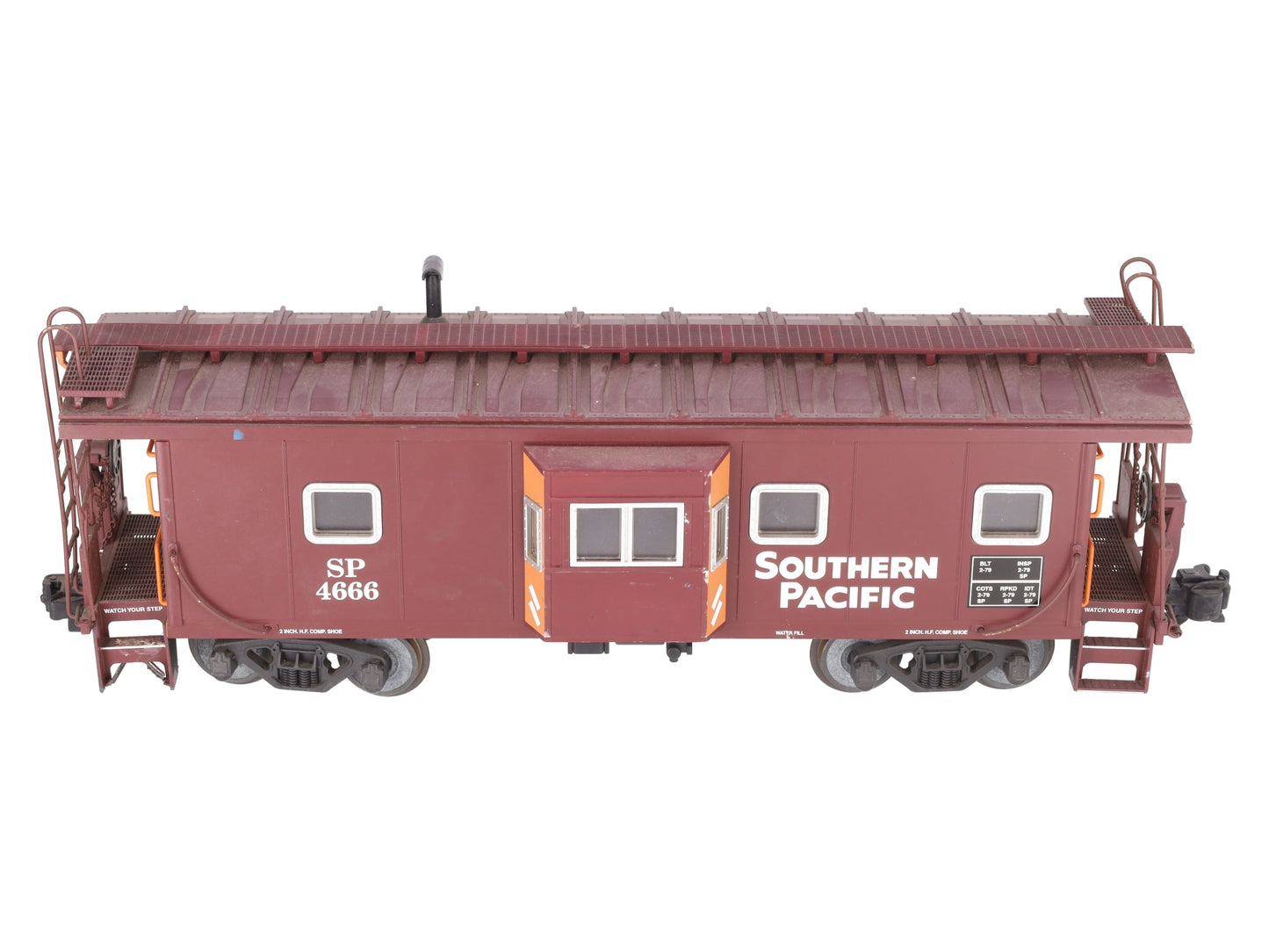 USA Trains R12052 G Southern Pacific Illuminated Bay Window Caboose VG