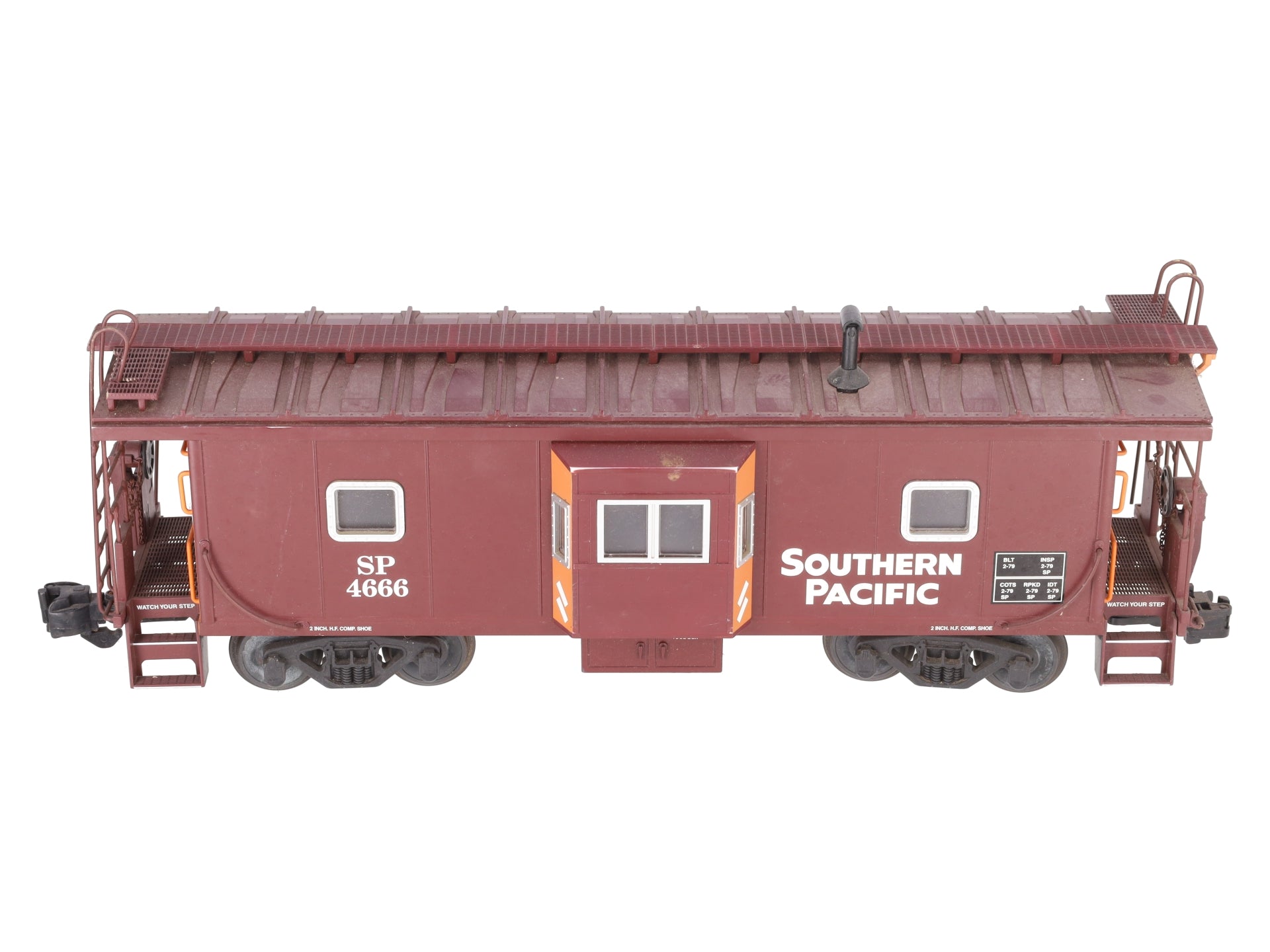 USA Trains R12052 G Southern Pacific Illuminated Bay Window Caboose VG