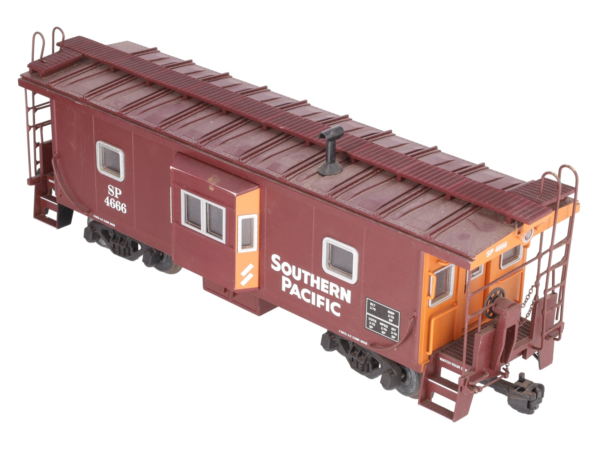 USA Trains R12052 G Southern Pacific Illuminated Bay Window Caboose VG
