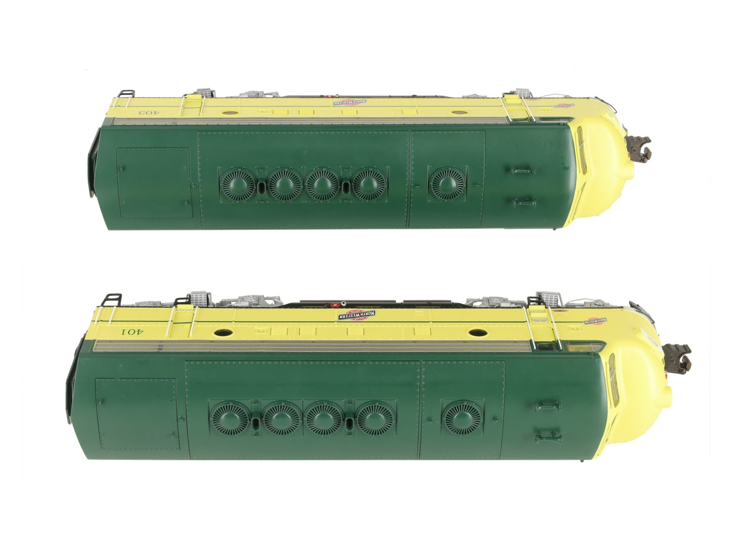 Lionel 6-38754 O C&NW Legacy F-7 AA Diesel Locomotive Set #401/#403 LN/Box