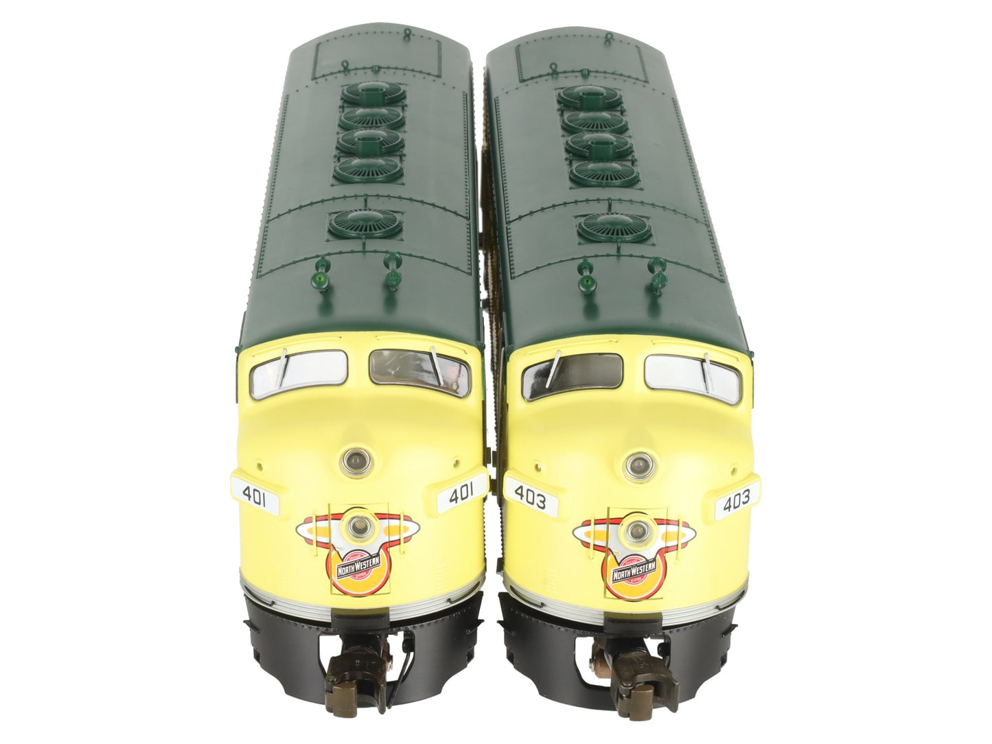 Lionel 6-38754 O C&NW Legacy F-7 AA Diesel Locomotive Set #401/#403 LN/Box