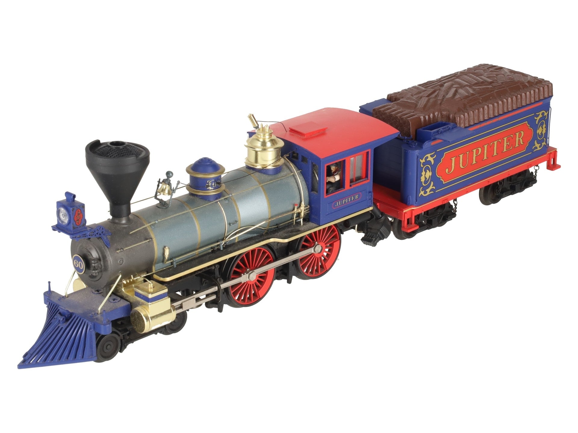 MTH 20-3237-1 O Central Pacific 4-4-0 American Steam Locomotive & Tender #60