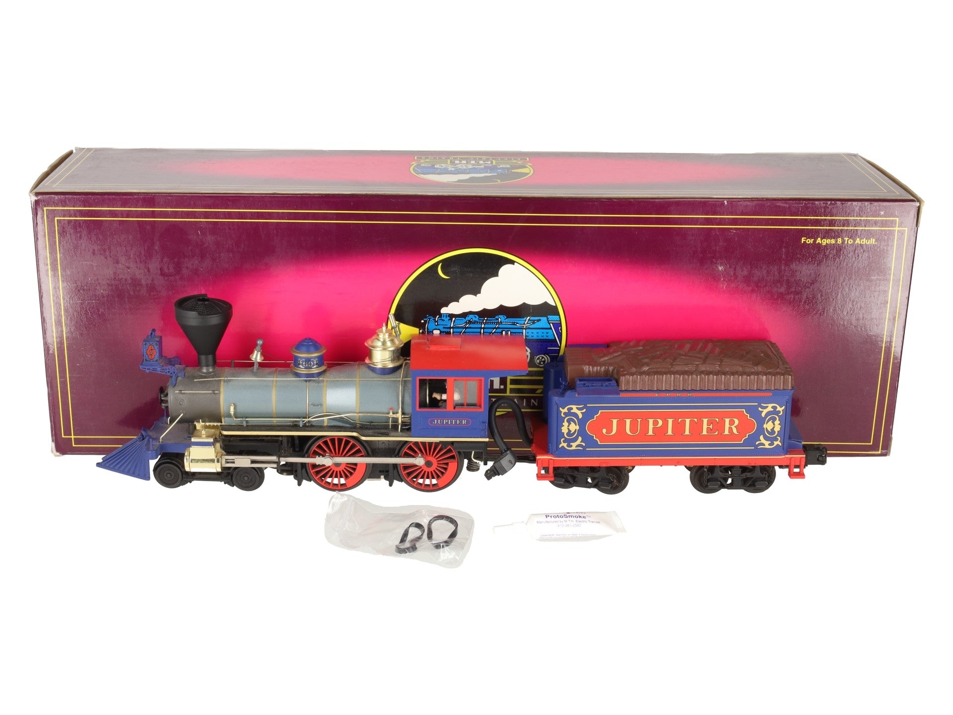 MTH 20-3237-1 O Central Pacific 4-4-0 American Steam Locomotive & Tender #60
