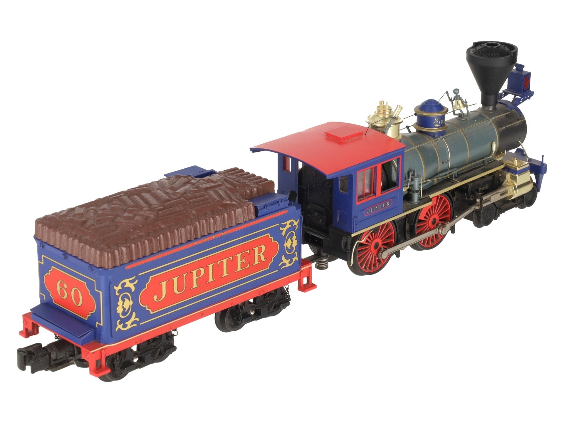 MTH 20-3237-1 O Central Pacific 4-4-0 American Steam Locomotive & Tender #60