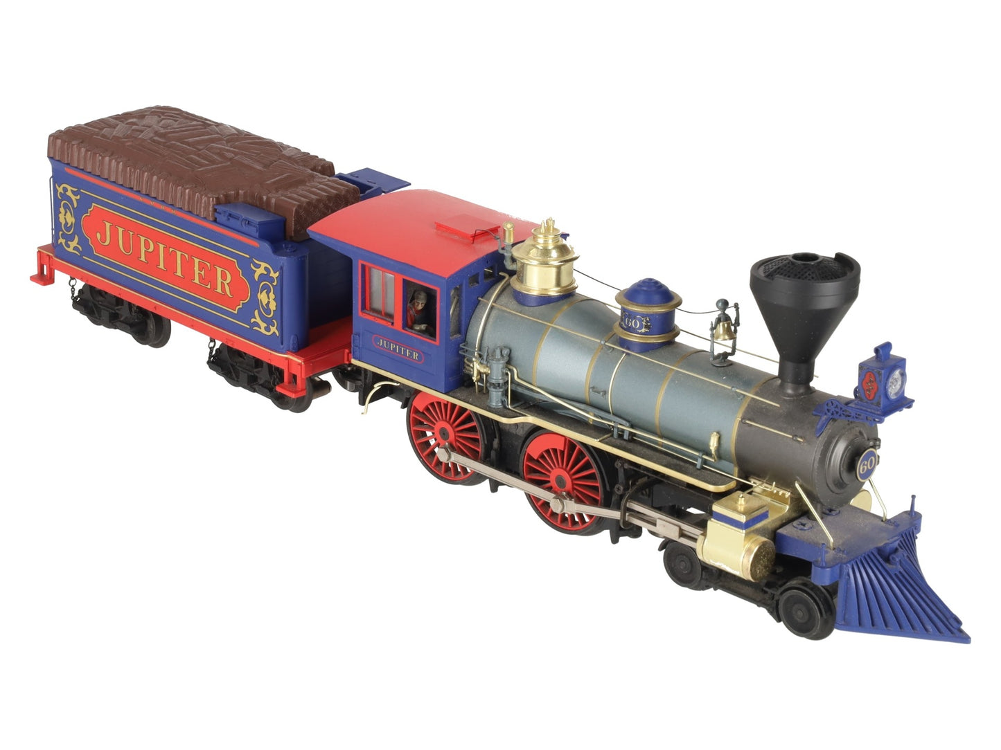 MTH 20-3237-1 O Central Pacific 4-4-0 American Steam Locomotive & Tender #60 EX/Box