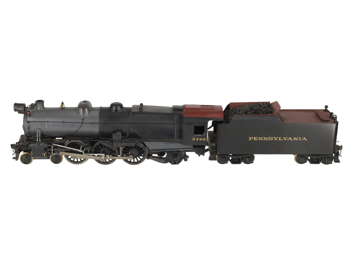 O Scale 2-Rail Brass Pennsylvania 4-6-2 Steam Locomotive & Tender Custom #5499 EX