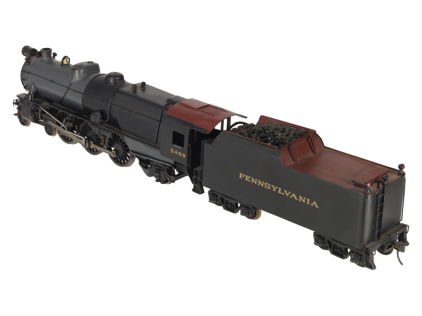 O Scale 2-Rail Brass Pennsylvania 4-6-2 Steam Locomotive & Tender Custom #5499 EX