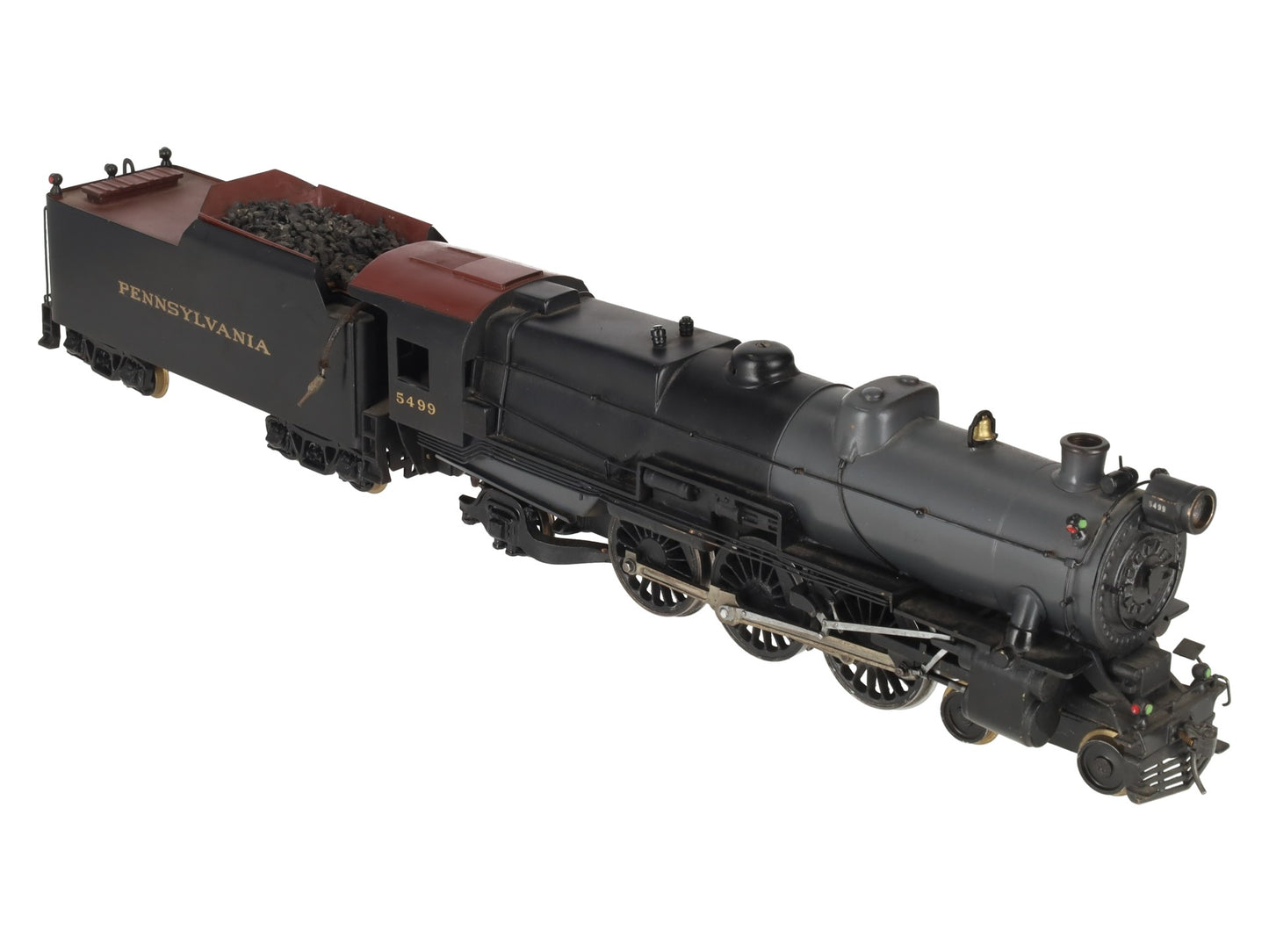 O Scale 2-Rail Brass Pennsylvania 4-6-2 Steam Locomotive & Tender Custom #5499 EX