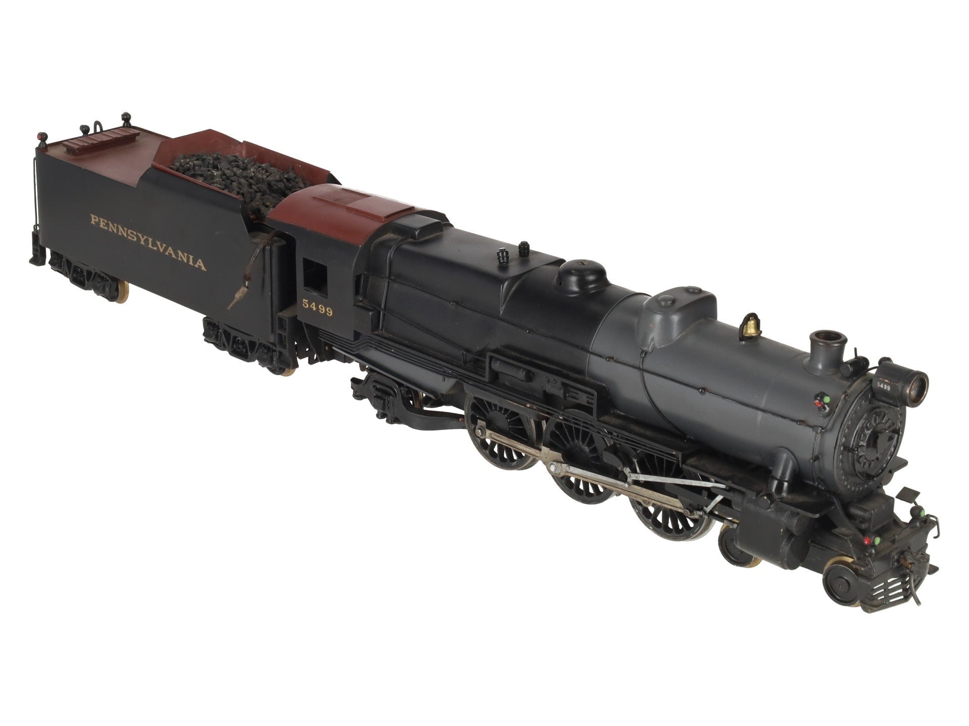 O Scale 2-Rail Brass Pennsylvania 4-6-2 Steam Locomotive & Tender Custom #5499 EX