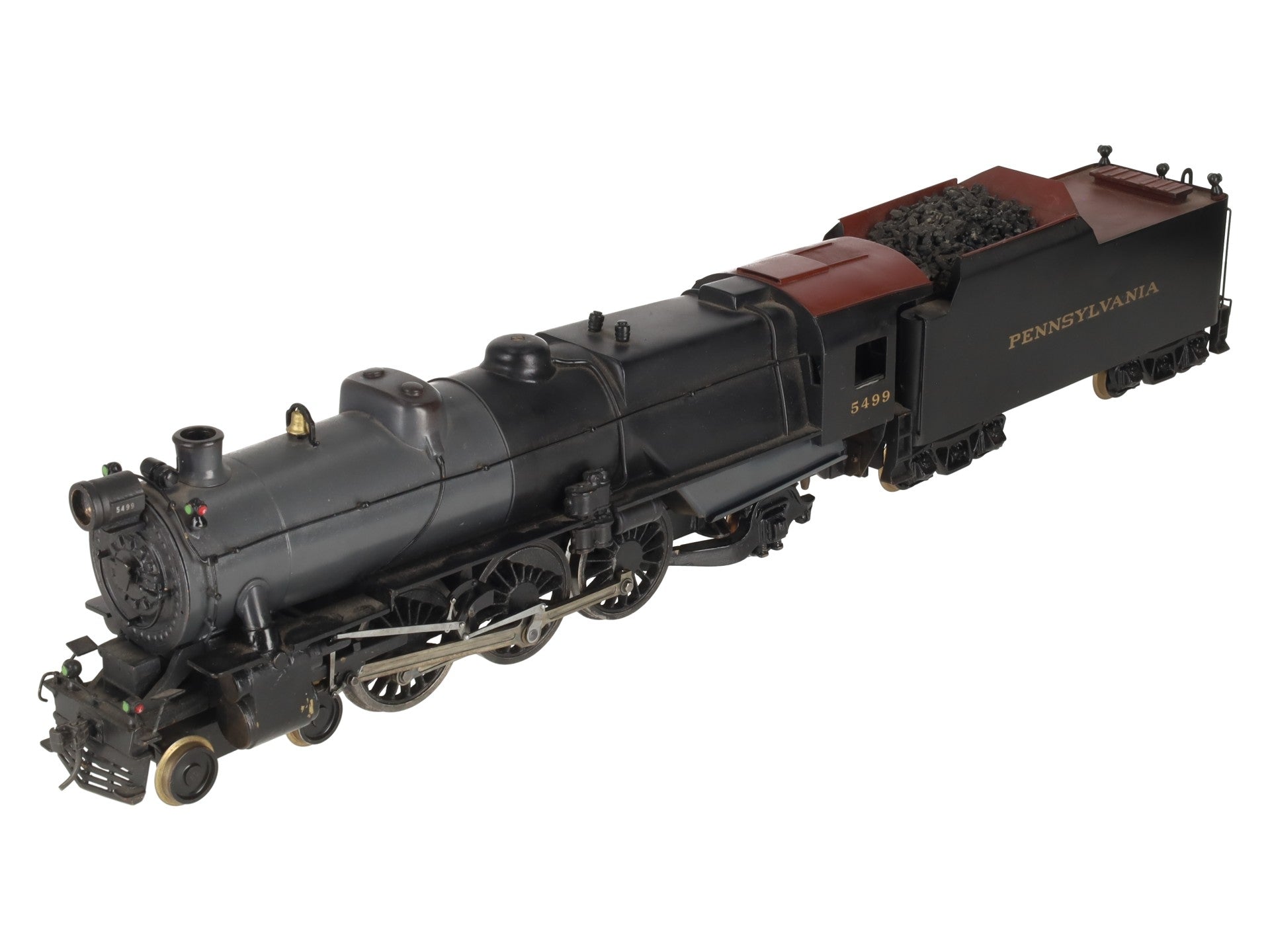 O Scale 2-Rail Brass Pennsylvania 4-6-2 Steam Locomotive & Tender Custom #5499 EX