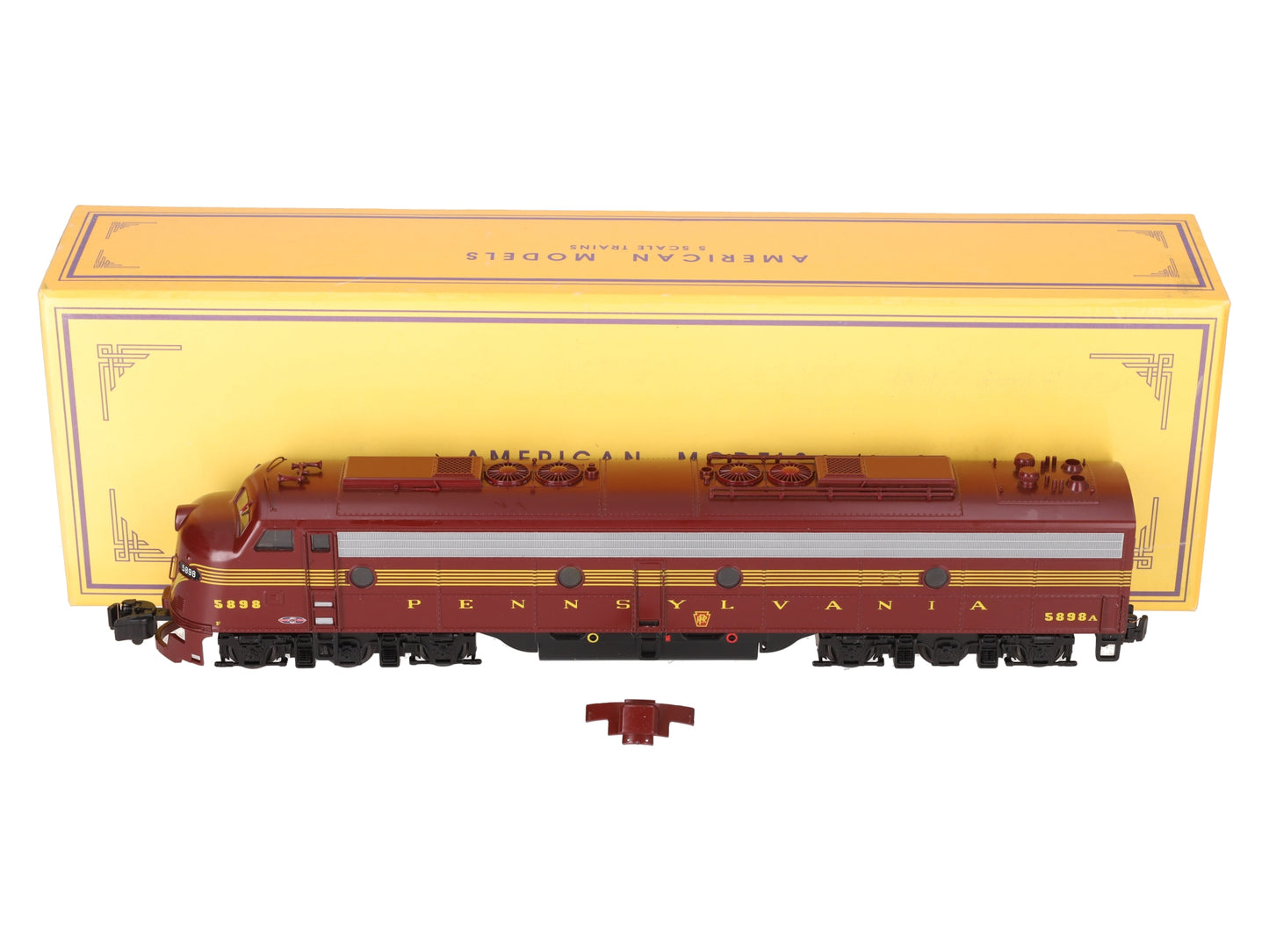 American Models S Pennsylvania EMD E8 A.C. Hi-Rail Diesel Locomotive #5894A EX/Box