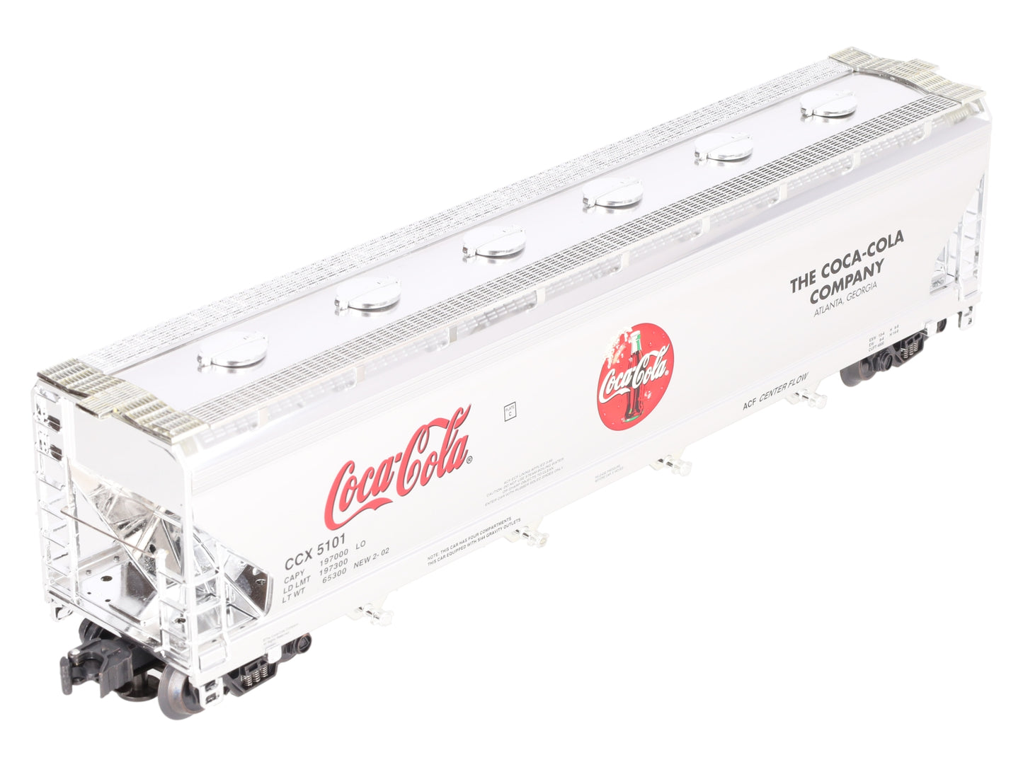 K-Line K6244-5101 O Gauge Coca-Cola Aluminum 4 Bay Hopper Car #5101 LN/Box