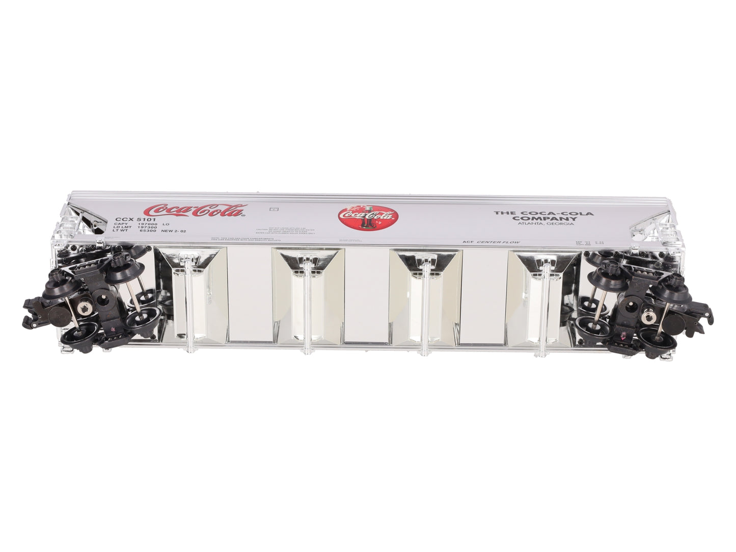 K-Line K6244-5101 O Gauge Coca-Cola Aluminum 4 Bay Hopper Car #5101 LN/Box