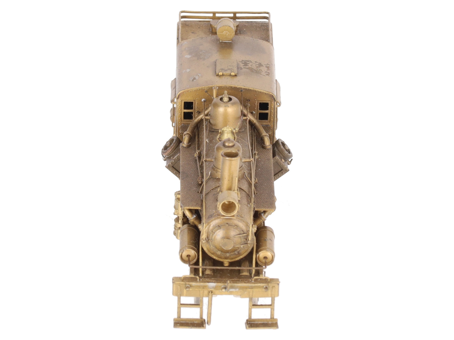 Pacific Fast Mail BRASS HO Unpainted Steam Logging Heisler 2-TRUCK Locomotive EX