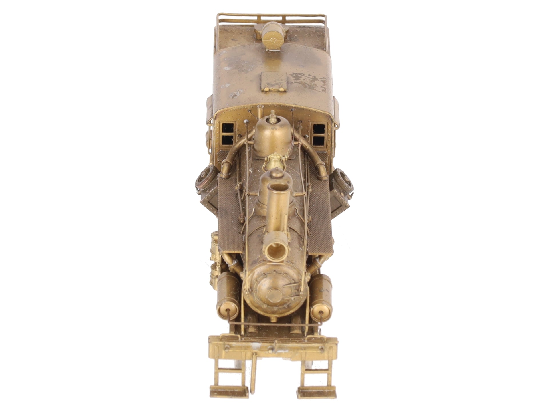 Pacific Fast Mail BRASS HO Unpainted Steam Logging Heisler 2-TRUCK Locomotive EX