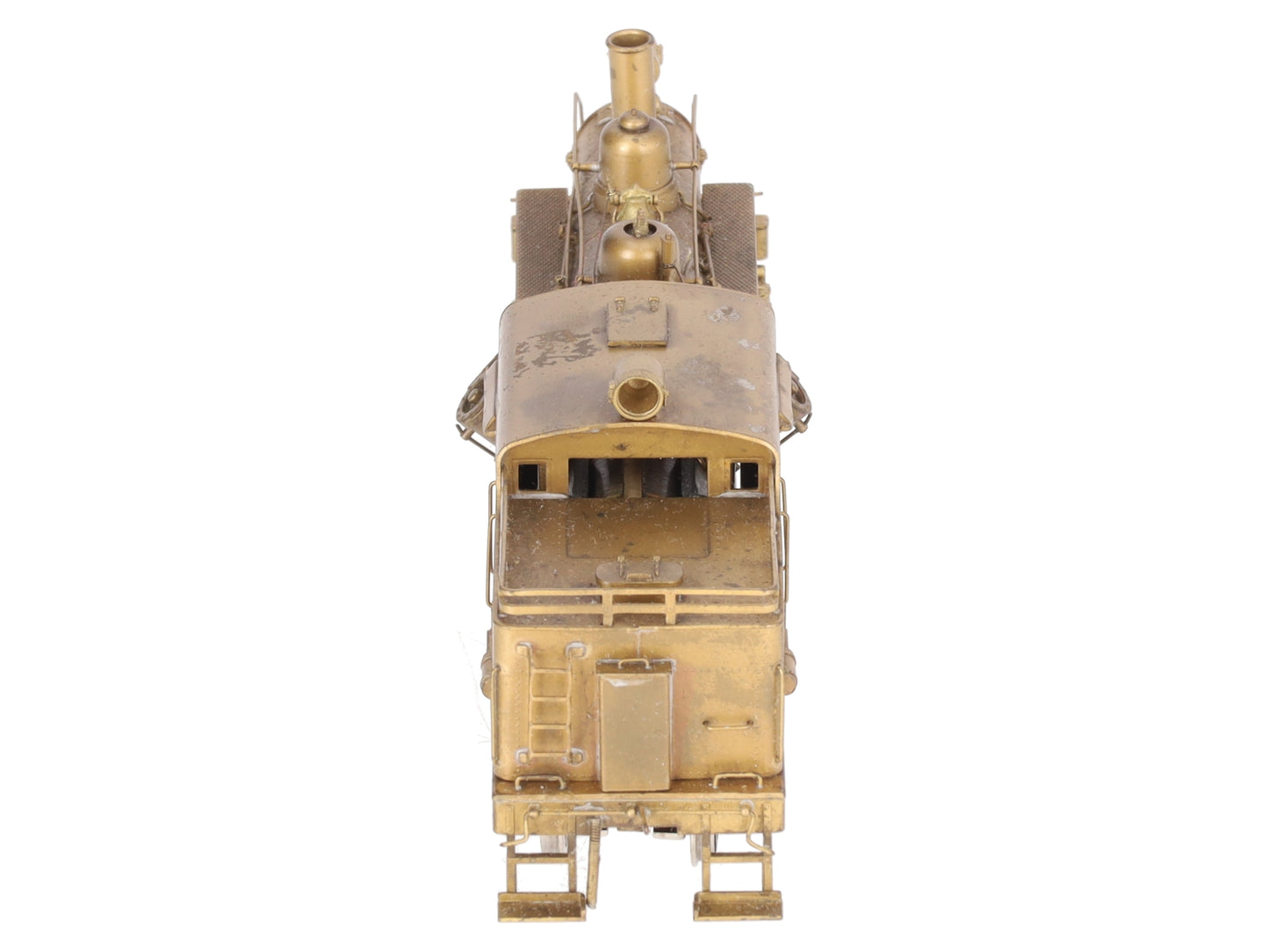 Pacific Fast Mail BRASS HO Unpainted Steam Logging Heisler 2-TRUCK Locomotive EX