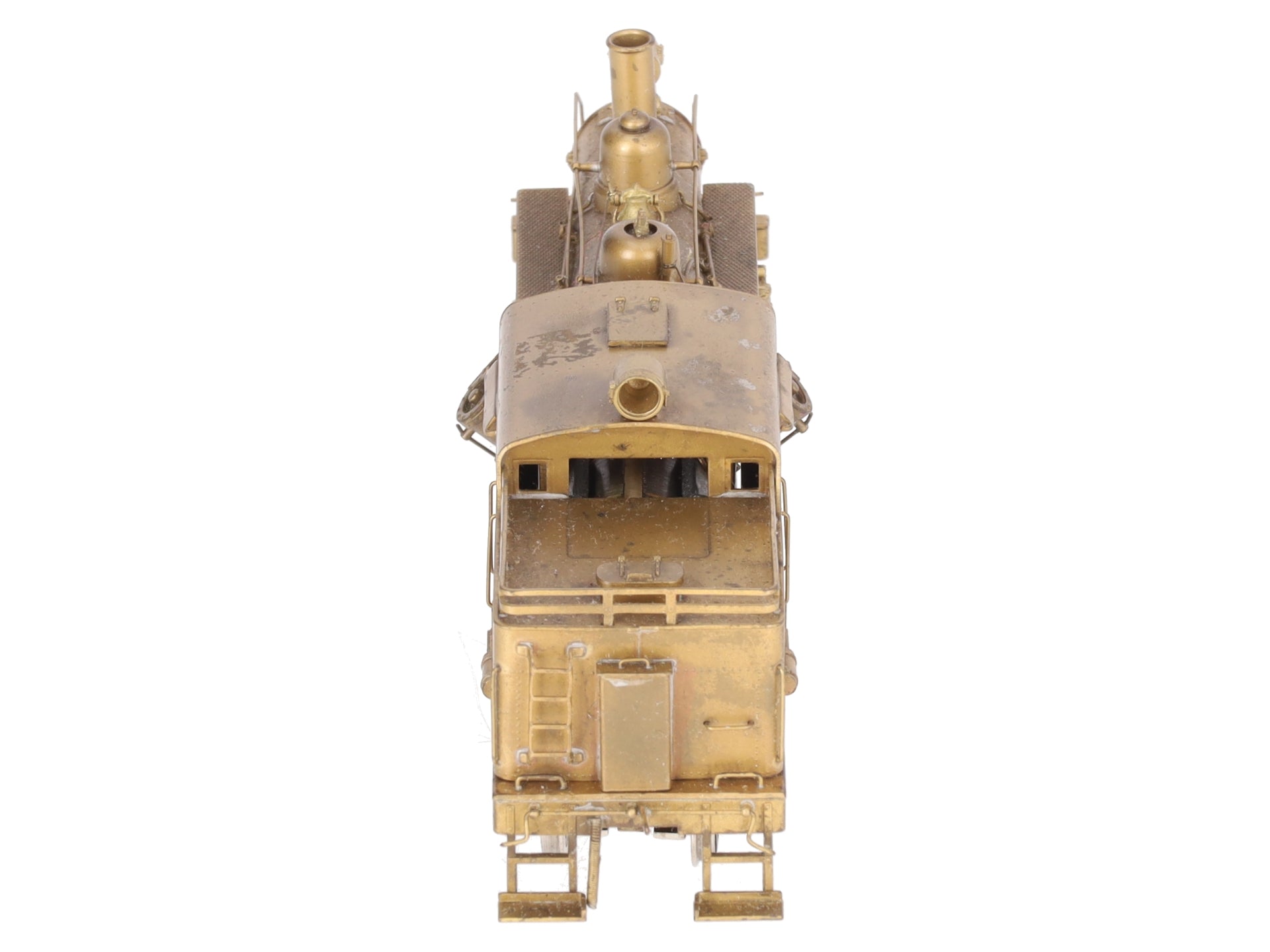 Pacific Fast Mail BRASS HO Unpainted Steam Logging Heisler 2-TRUCK Locomotive EX