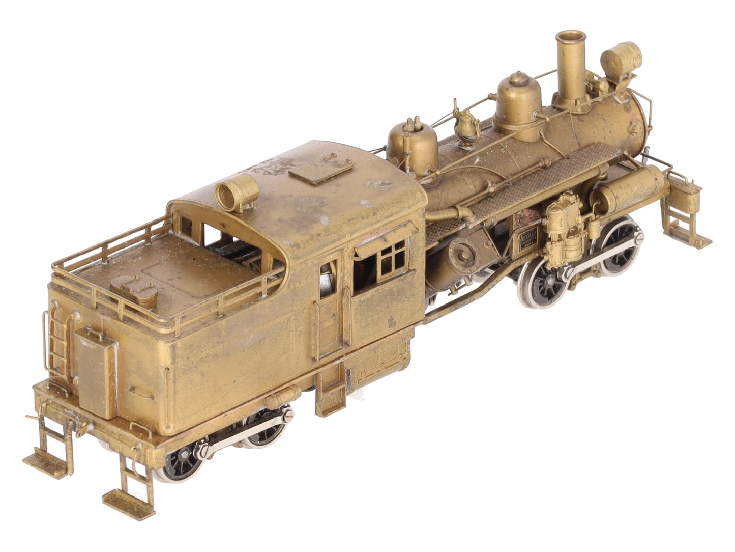 Pacific Fast Mail BRASS HO Unpainted Steam Logging Heisler 2-TRUCK Locomotive EX