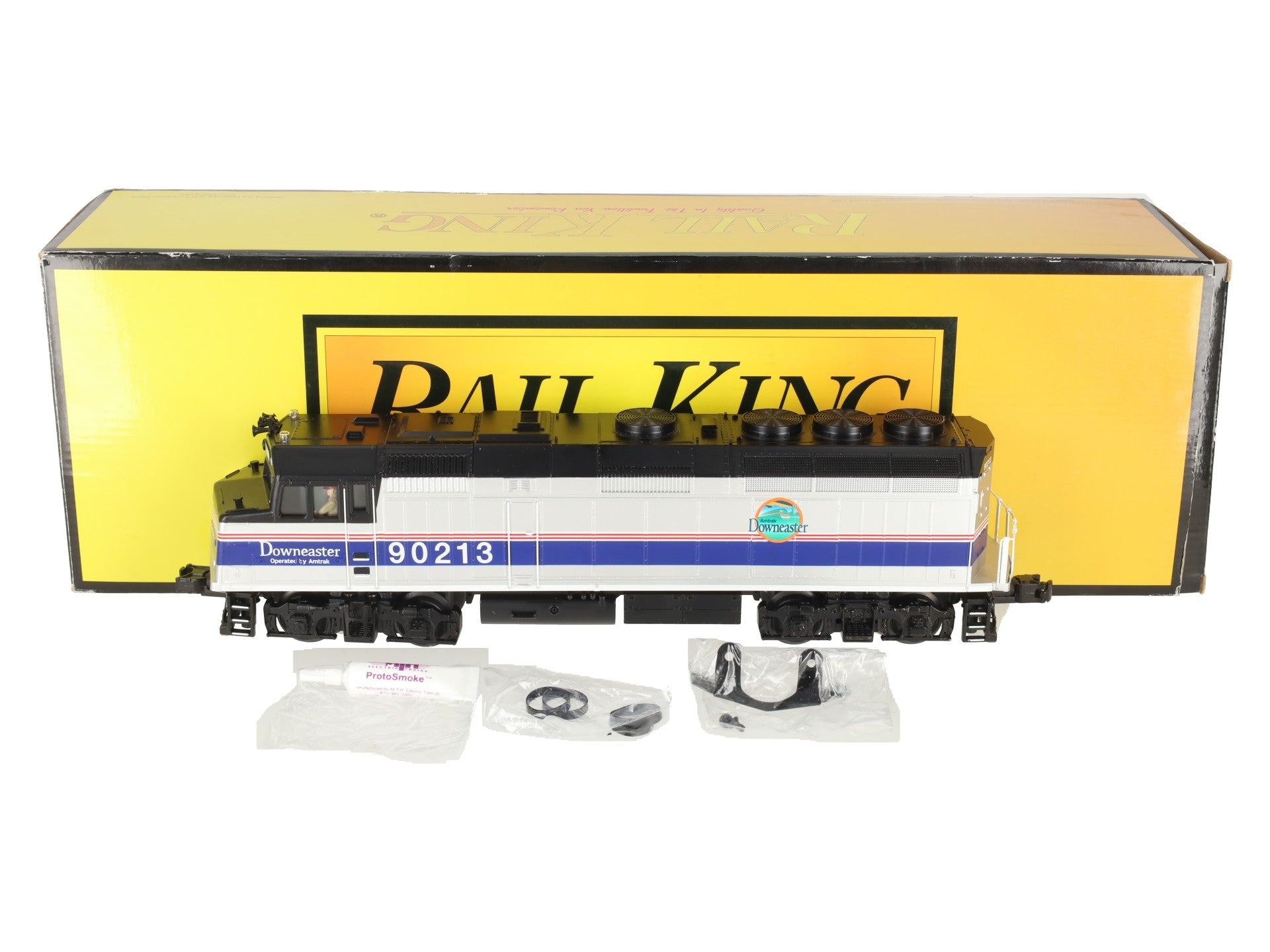 MTH 30-20469-1 O Amtrak (Downeaster) F40ph Diesel Engine #90213 w/ PS3 EX/Box
