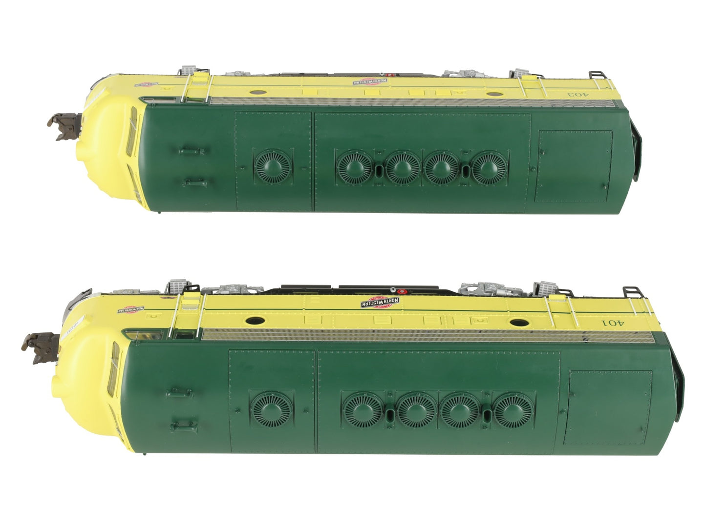 Lionel 6-38754 O C&NW Legacy F-7 AA Diesel Locomotive Set #401/#403 LN/Box