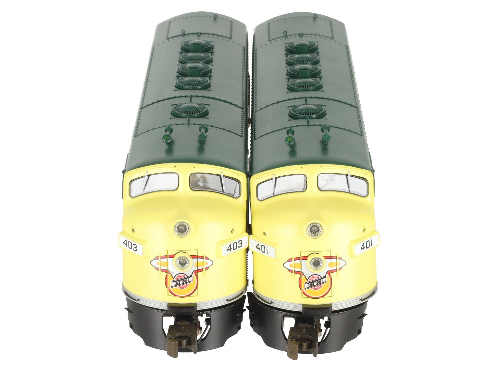 Lionel 6-38754 O C&NW Legacy F-7 AA Diesel Locomotive Set #401/#403 LN/Box