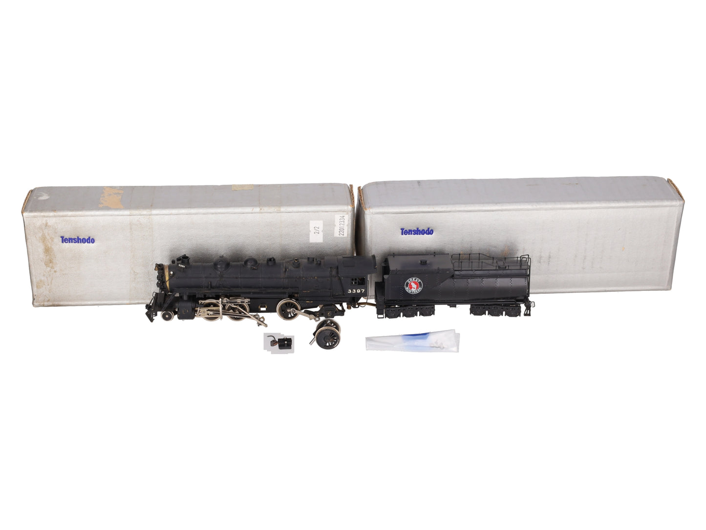 Tenshodo BRASS HO Scale Great Northern 2-8-2 Steam Locomotive & Tender #3397