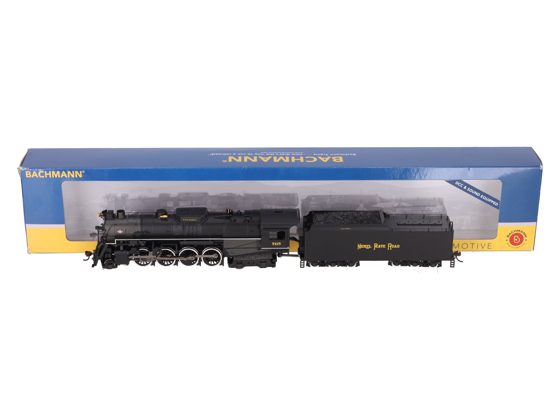 Bachmann 52401 HO Nickel Plate 2-8-4 Berkshire Steam Loco & Tender w/Sound & DCC LN/Box