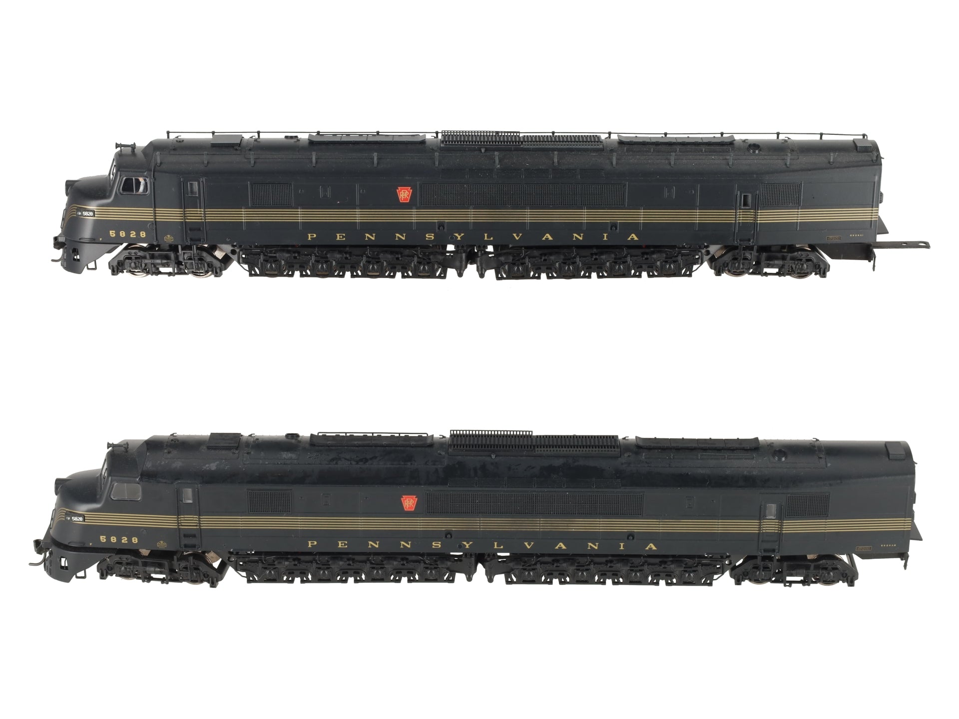 Broadway Limited 2090 HO PRR A1/A2 Set Diesel Locomotive #5828 w/ DCC/Sound EX/Box