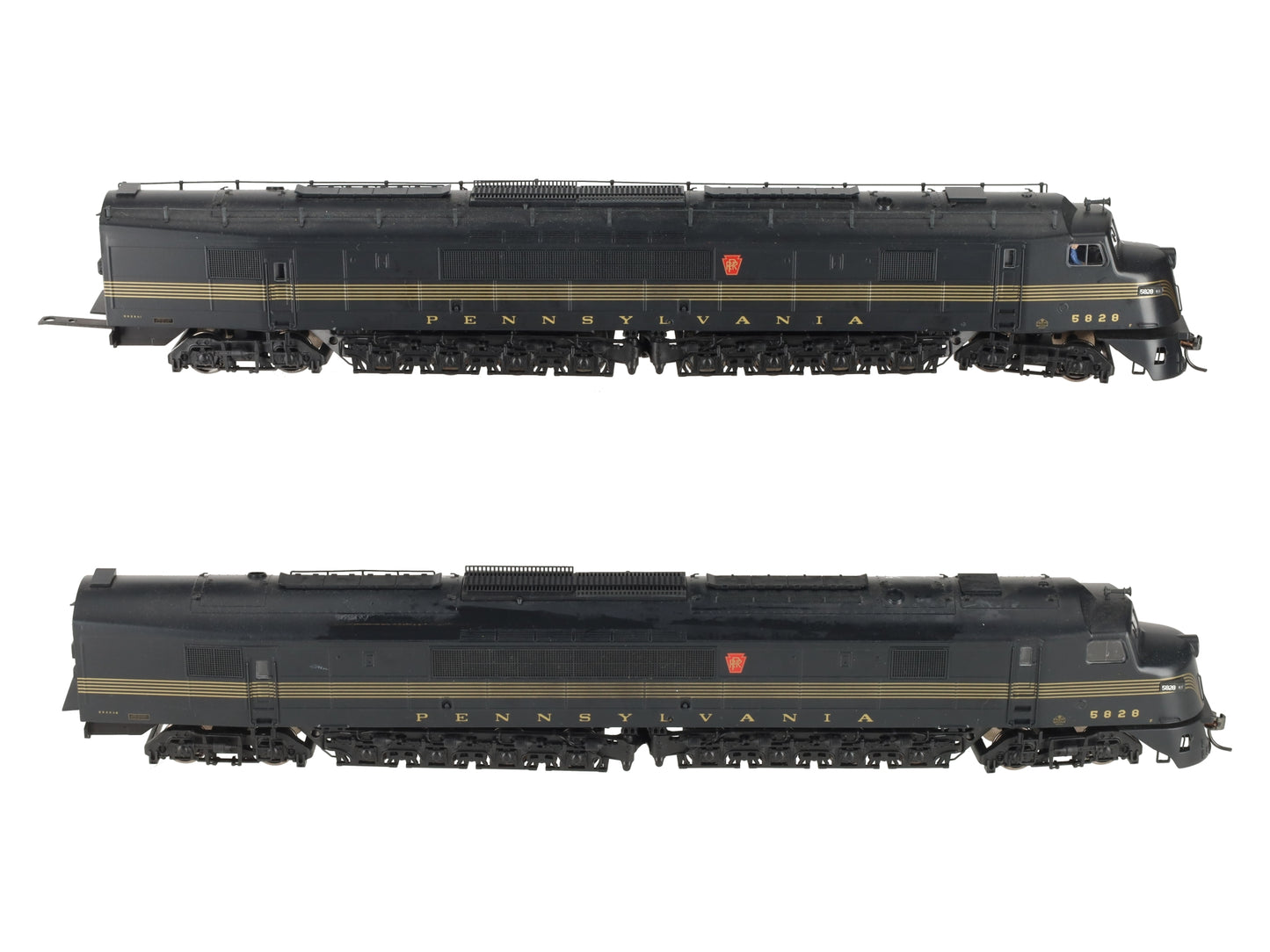 Broadway Limited 2090 HO PRR A1/A2 Set Diesel Locomotive #5828 w/ DCC/Sound EX/Box