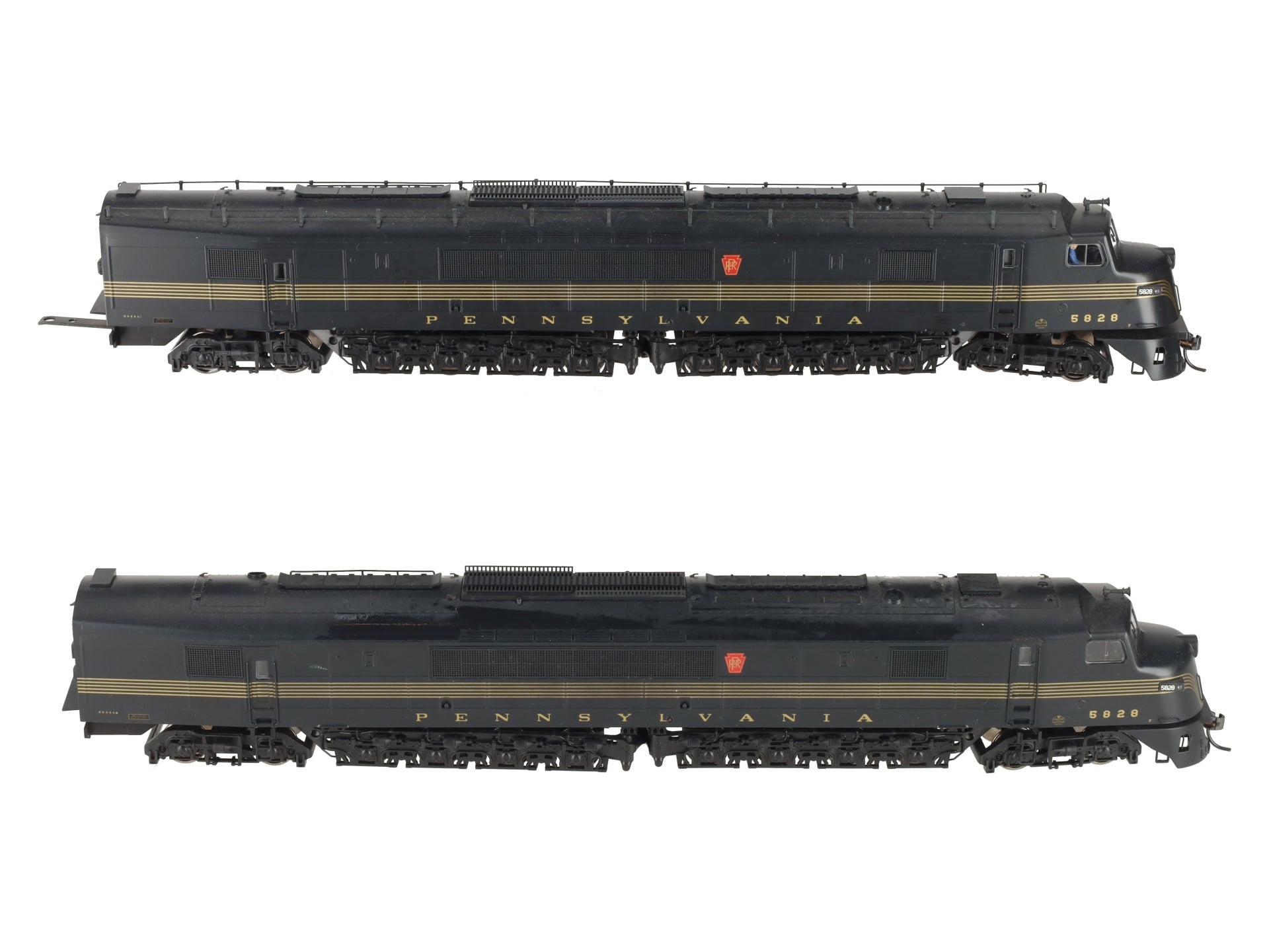 Broadway Limited 2090 HO PRR A1/A2 Set Diesel Locomotive #5828 w/ DCC/Sound EX/Box