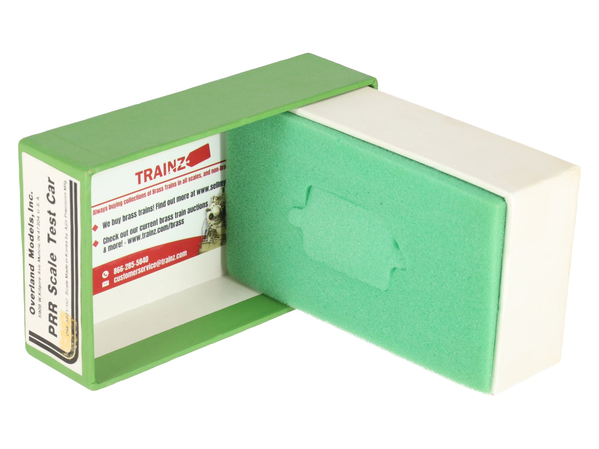 Overland 3201 HO Scale BRASS PRR Scale Test Car LN/Box