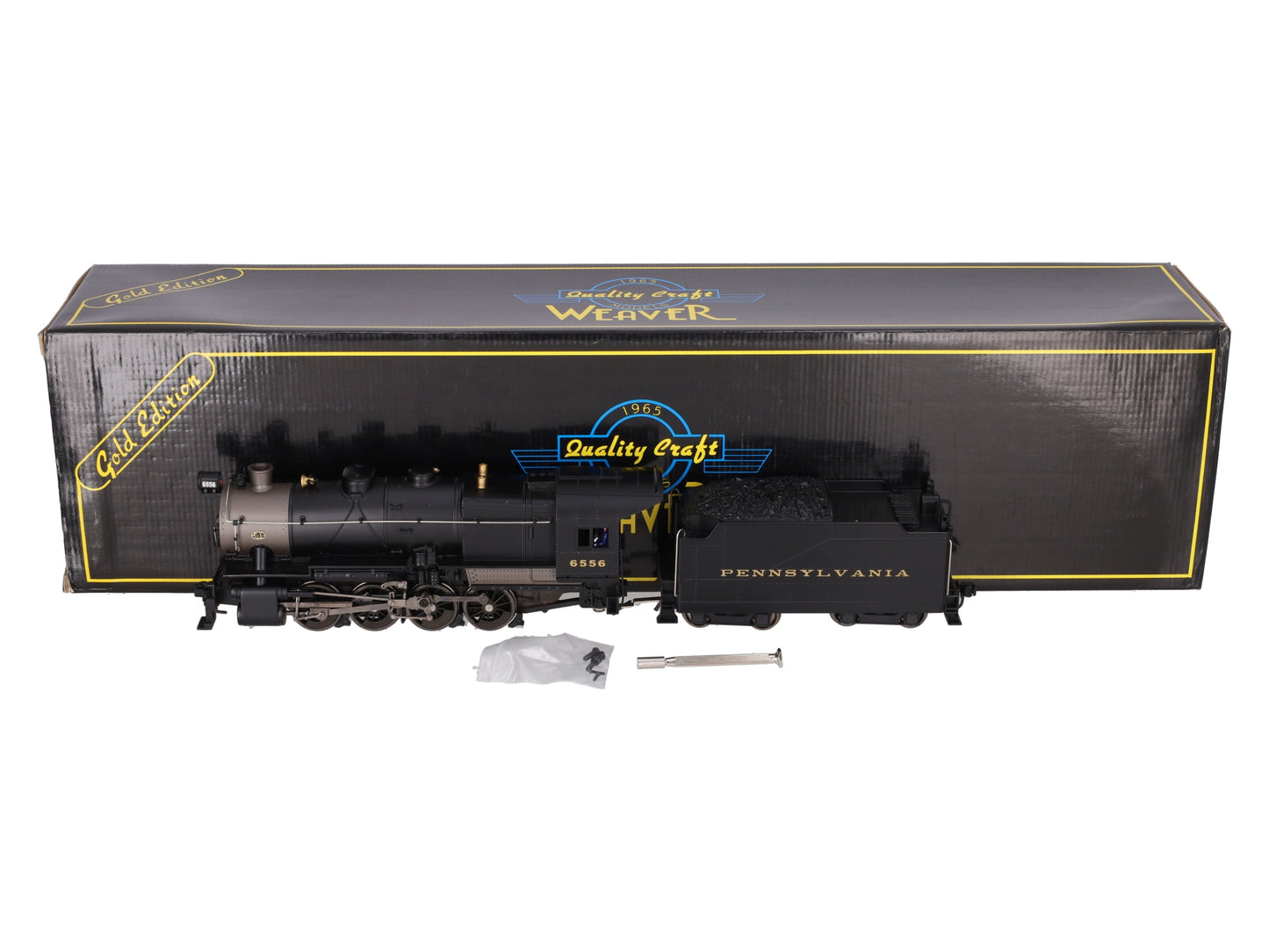 Weaver 1800-S O Pennsylvania 0-8-0 Steam Locomotive and Tender #6556 (2-Rail) EX/Box
