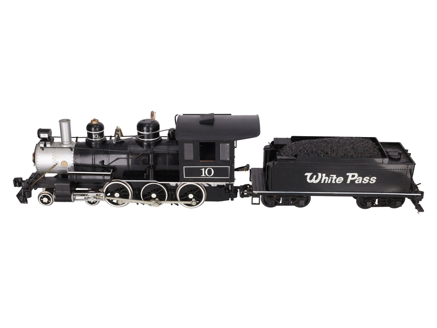Bachmann 81096 G Scale White Pass 4-6-0 Steam Locomotive & Tender #10 VG