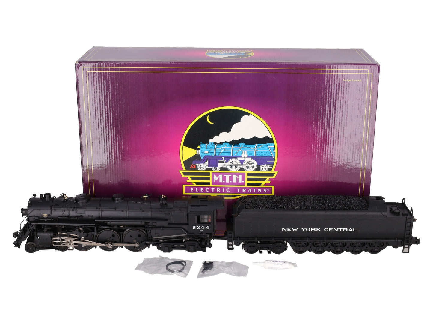 MTH 20-3323-1 O New York Central 4-6-4 J-1e PT Hudson Steam Engine w/PS2 #5344 LN/Box