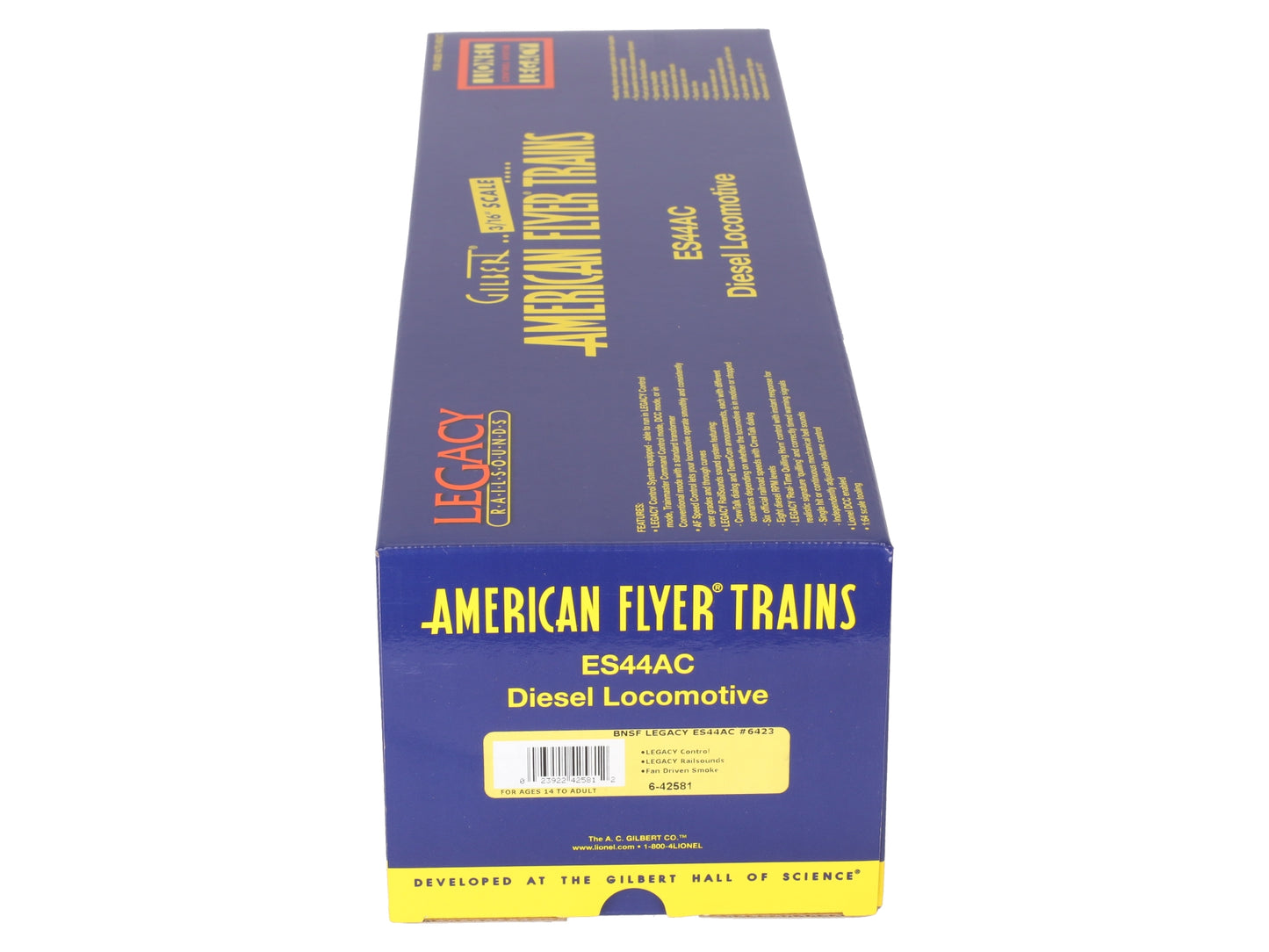 American Flyer 6-42581 S Scale BNSF ES44AC Diesel Locomotive #6423 LN/Box