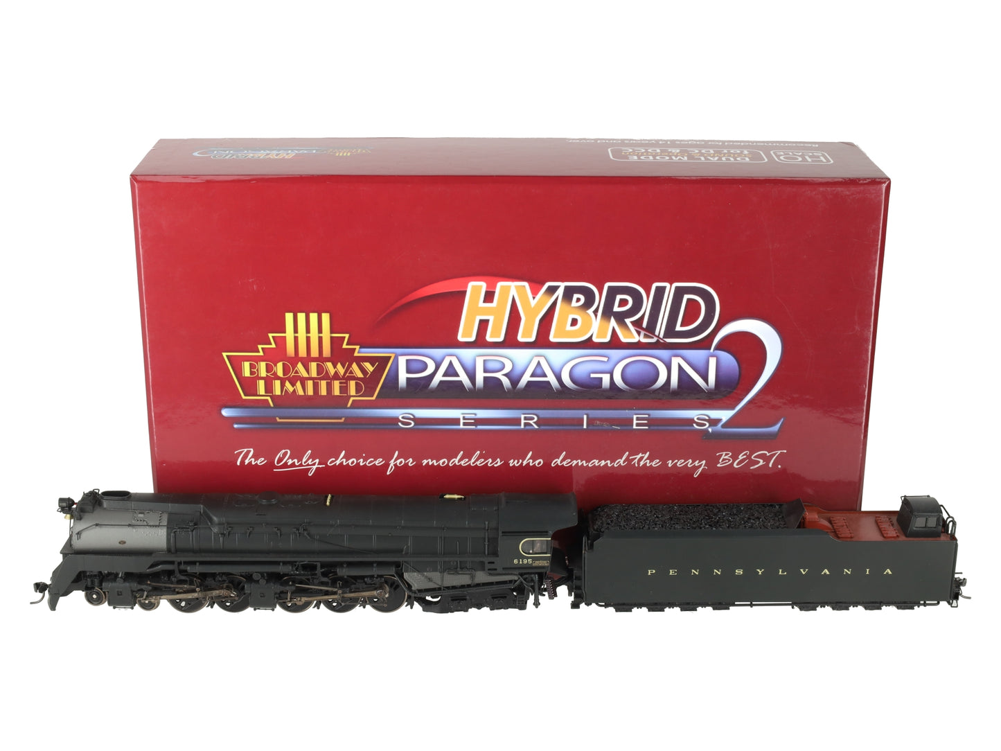 Broadway Limited Brass 2067 HO Pennsylvania Steam Q2 4-4-6-4 #6195 EX/Box