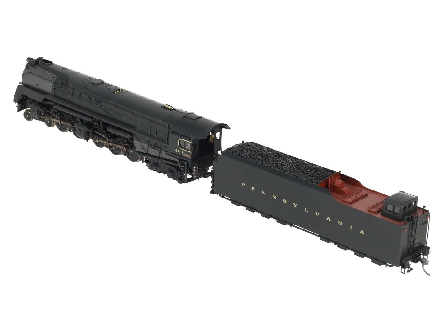 Broadway Limited Brass 2067 HO Pennsylvania Steam Q2 4-4-6-4 #6195 EX/Box